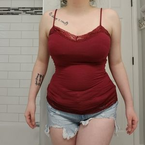 Maroon cami
